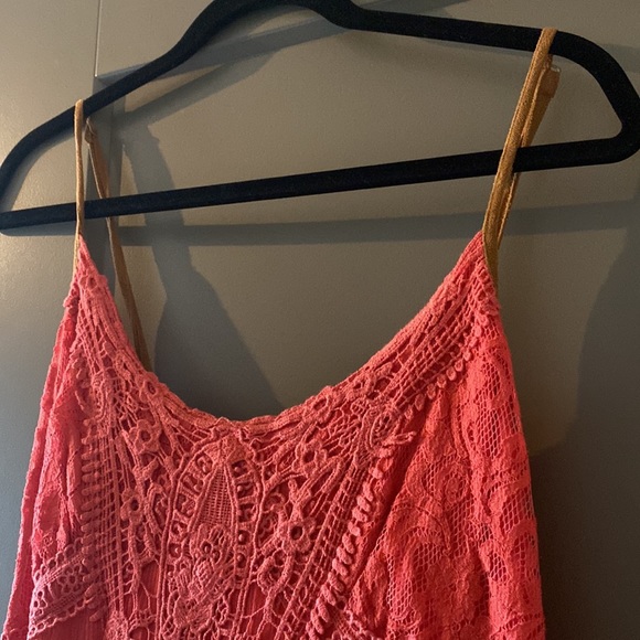 Hot pink high low dress - Picture 3 of 6